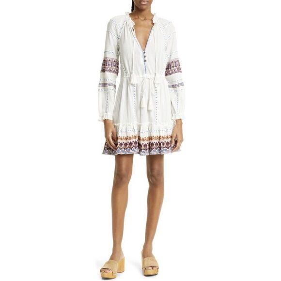 Veronica Beard Danica Long Sleeve Cotton Cover-Up Dress Size XS - Picture 5 of 16